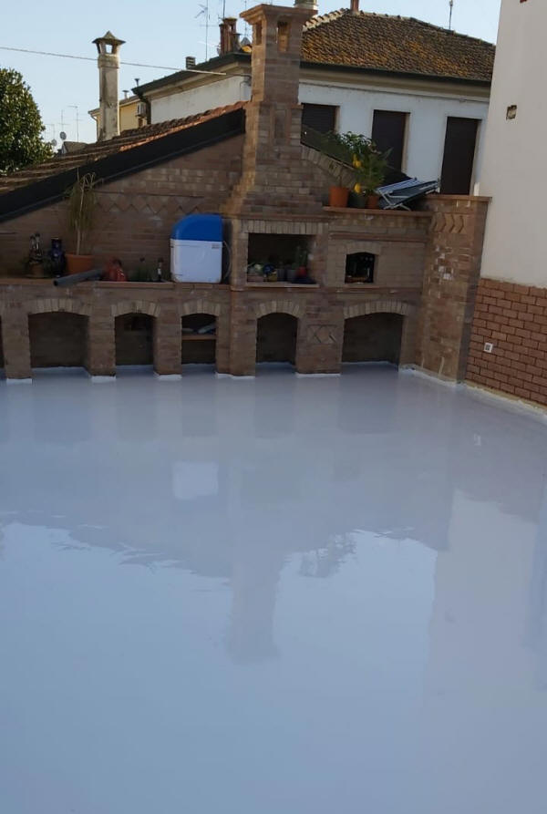 Impermeabilizzazione terrazza con poliurea - Dopo